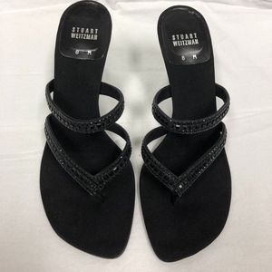 NWT Stuart Weitzman Black Dress Sandals